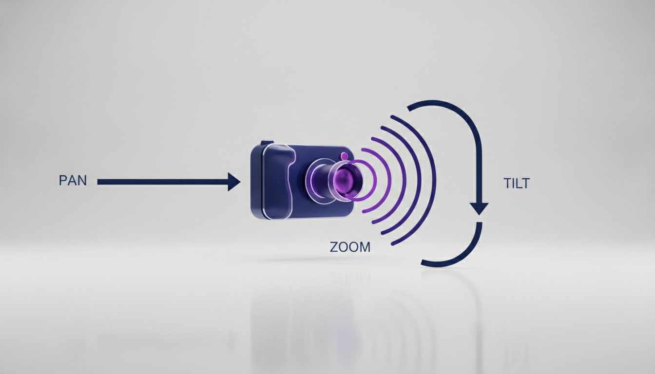 Diagram illustrating video prompt camera movements
