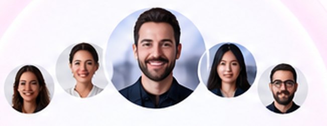Five members of a Covely managed-service team